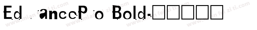 EdurancePro Bold字体转换